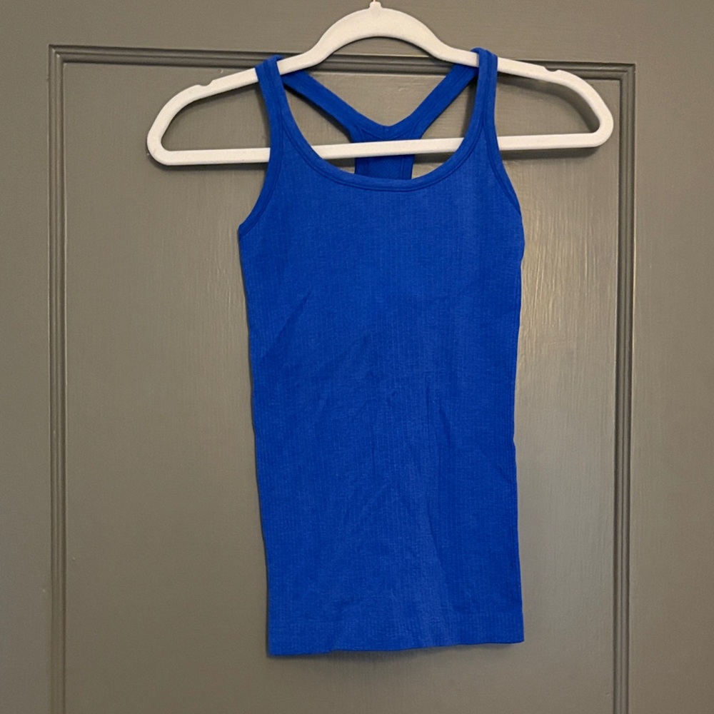 lululemon athletica blue ebb to street tank